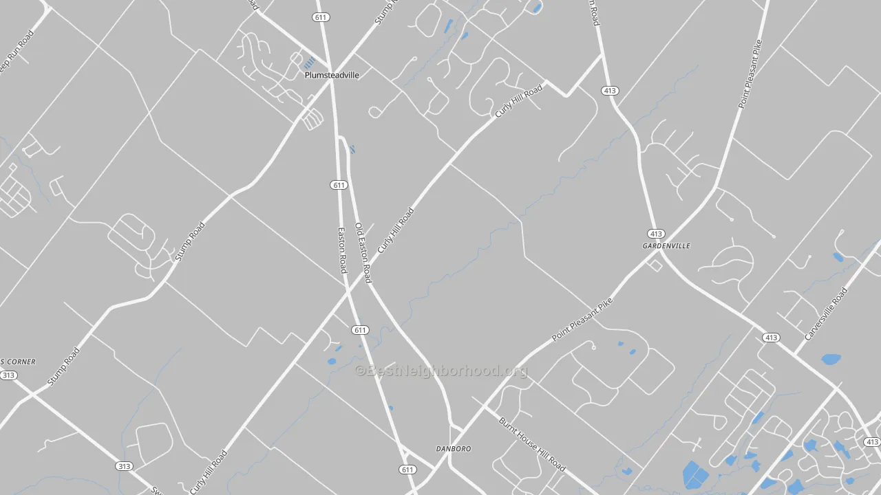 Transit Grade map of Plumsteadville, PA