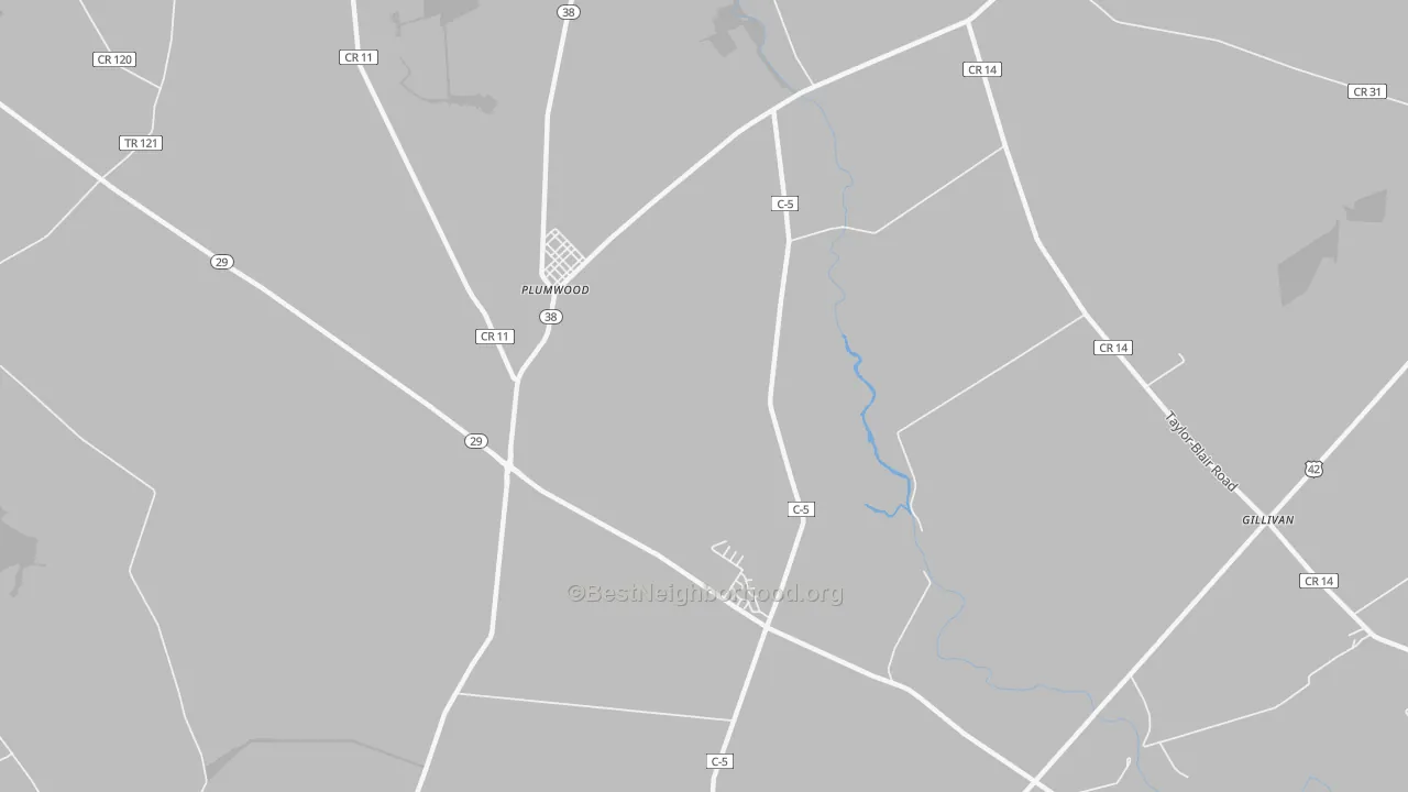 Transit Grade map of Plumwood, OH