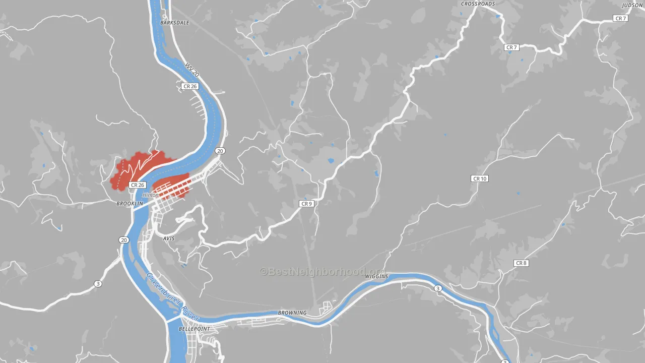 Transit Grade map of Pluto, WV