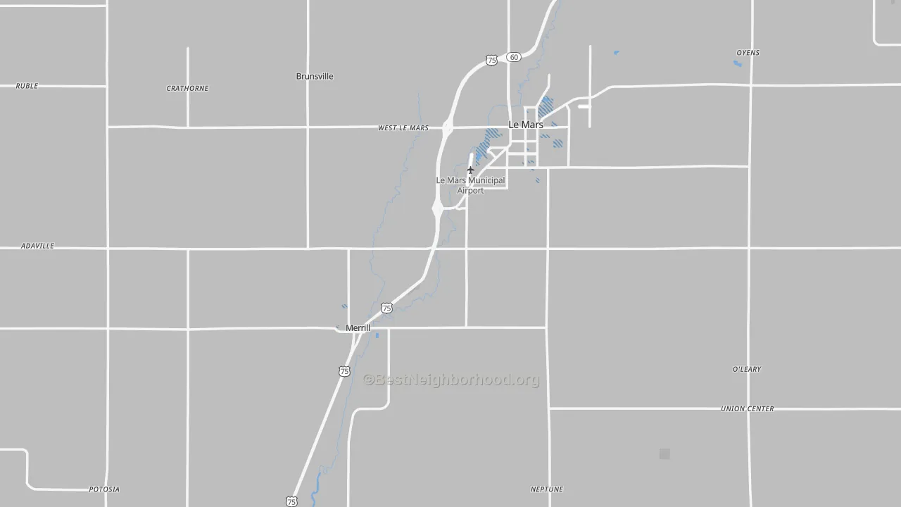 Transit Grade map of Plymouth County, IA