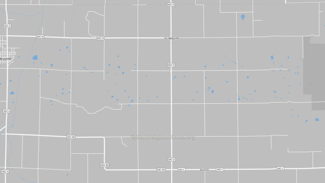 Transit Grade map of Plymouth, MO