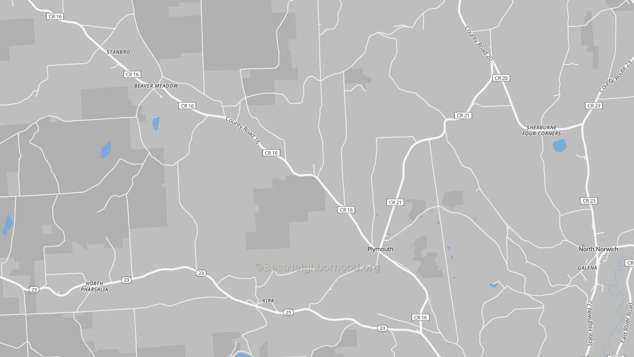 Transit Grade map of Plymouth, NY