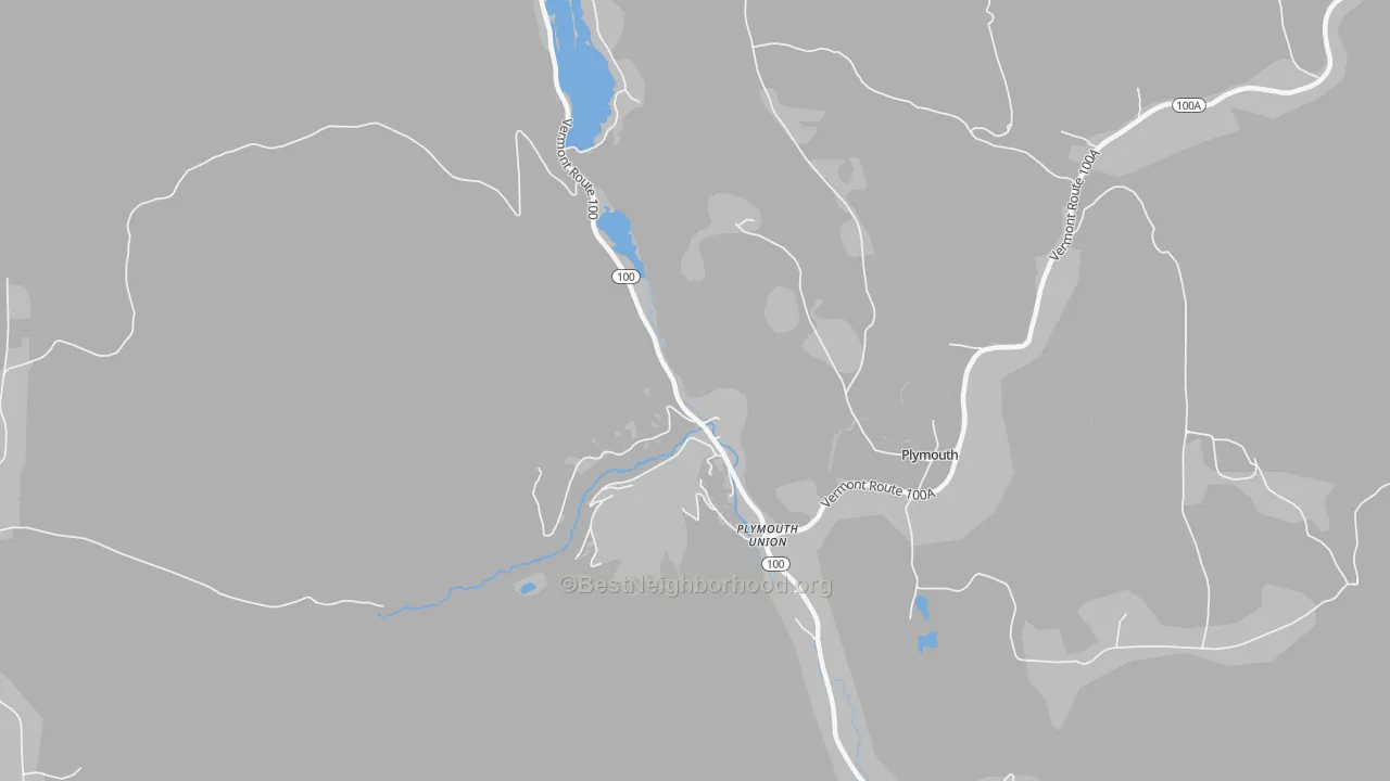 Transit Grade map of Plymouth Union, VT