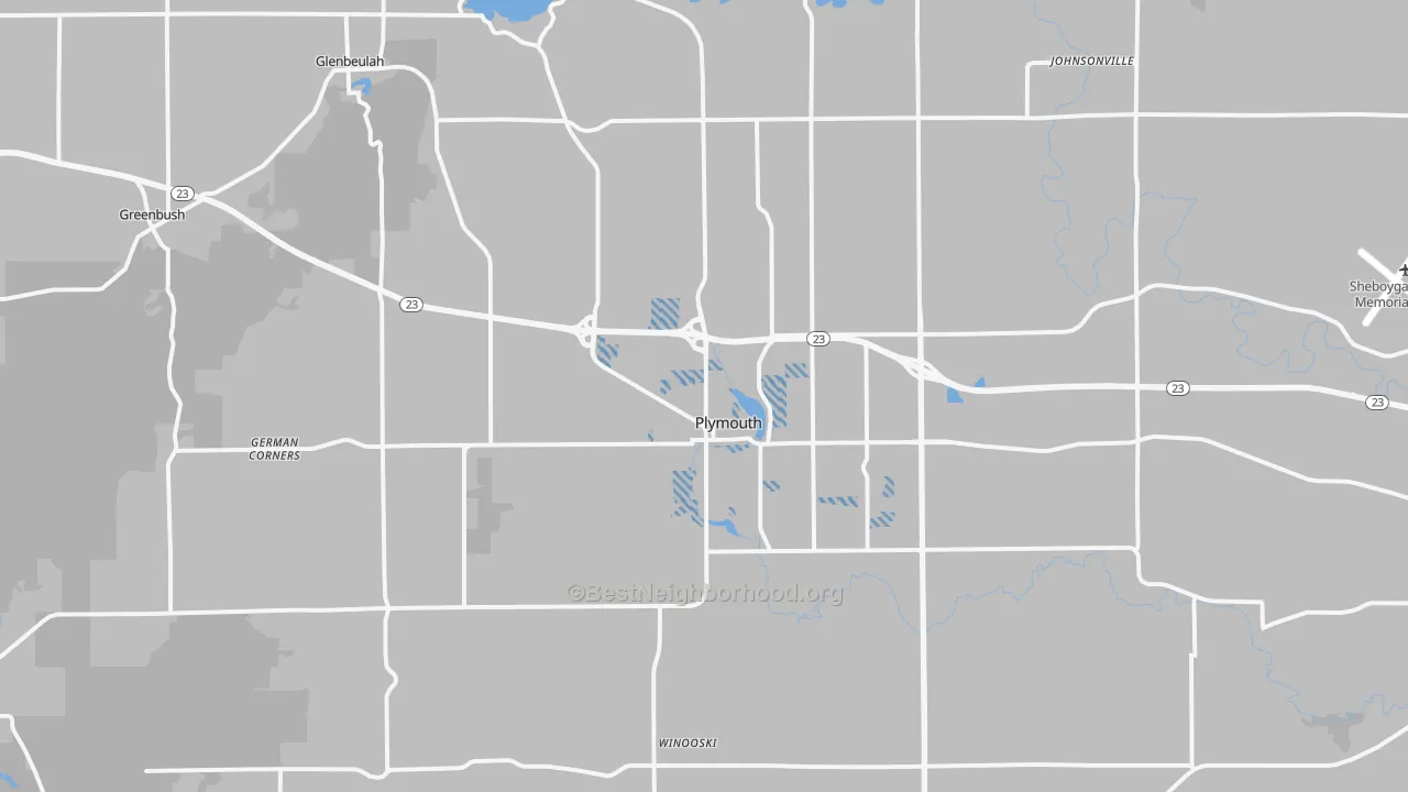 Transit Grade map of Plymouth, WI