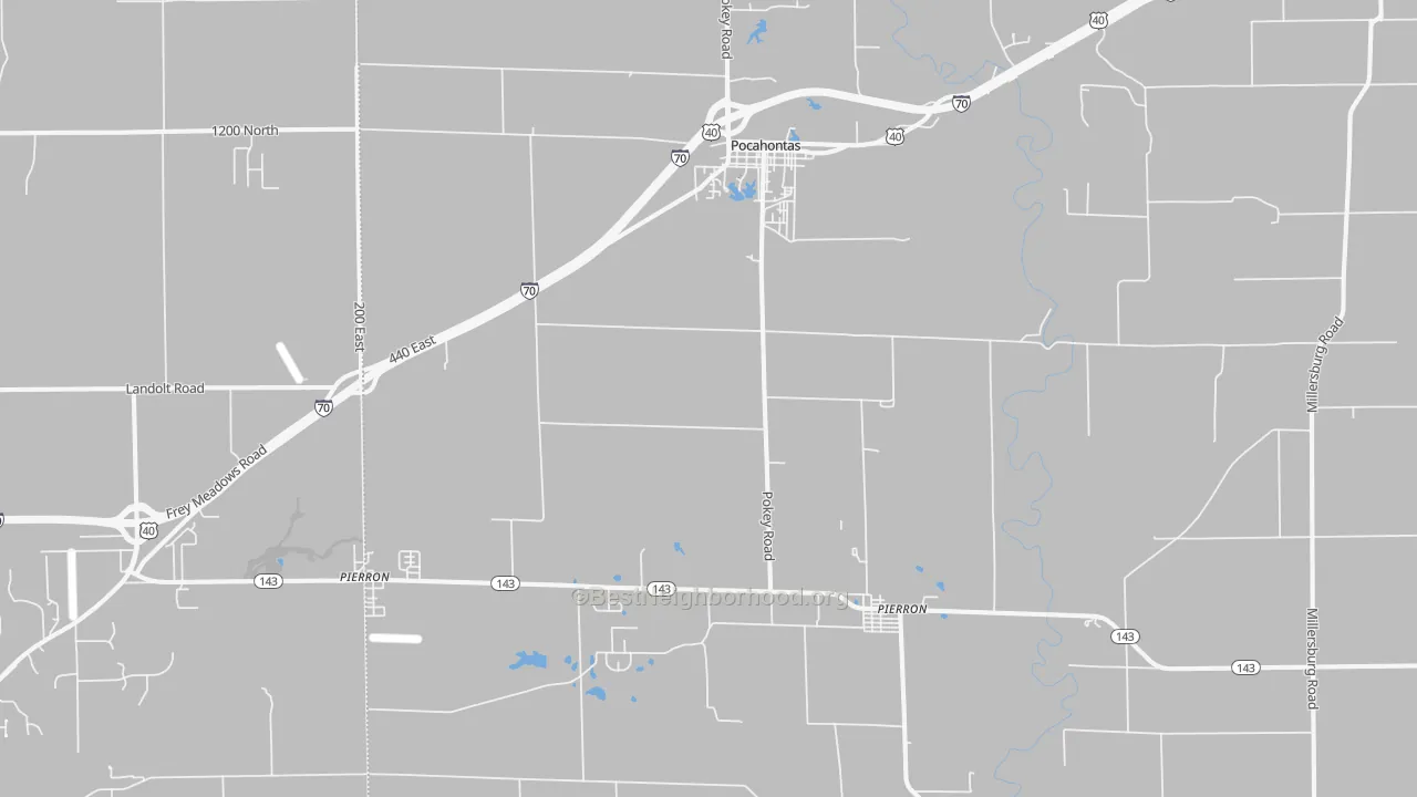 Transit Grade map of Pocahontas, IL