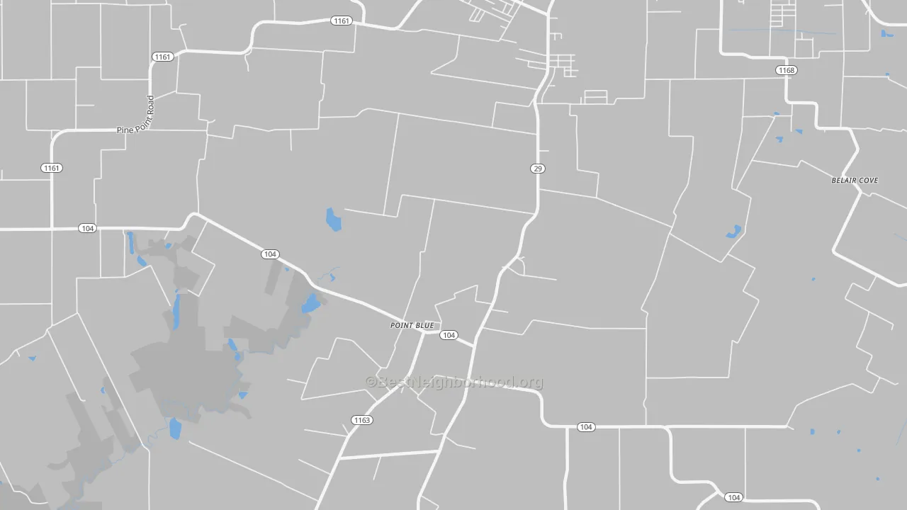 Transit Grade map of Point Blue, LA