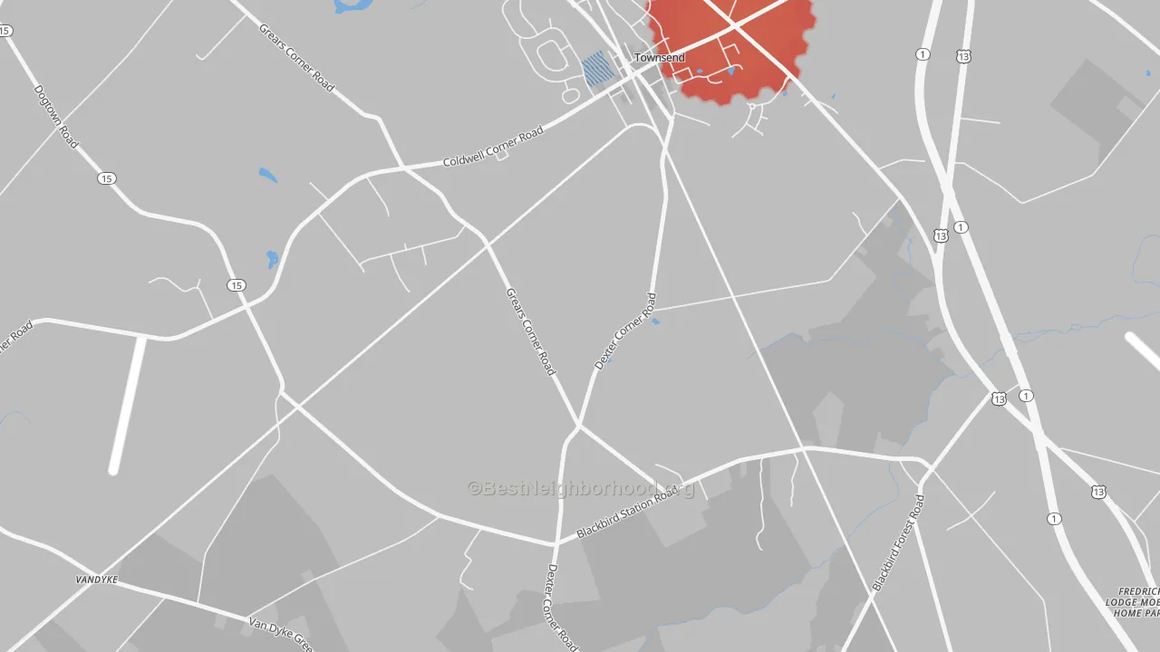 Transit Grade map of Point Breeze, DE