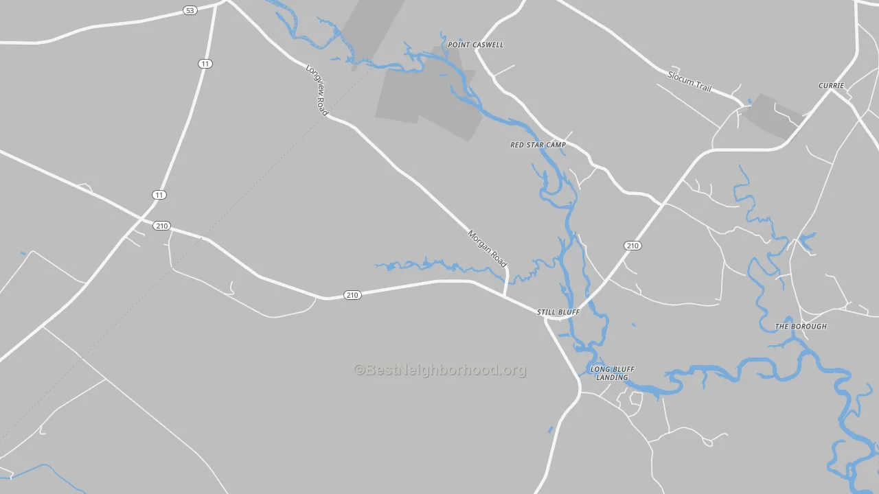Transit Grade map of Point Caswell, NC