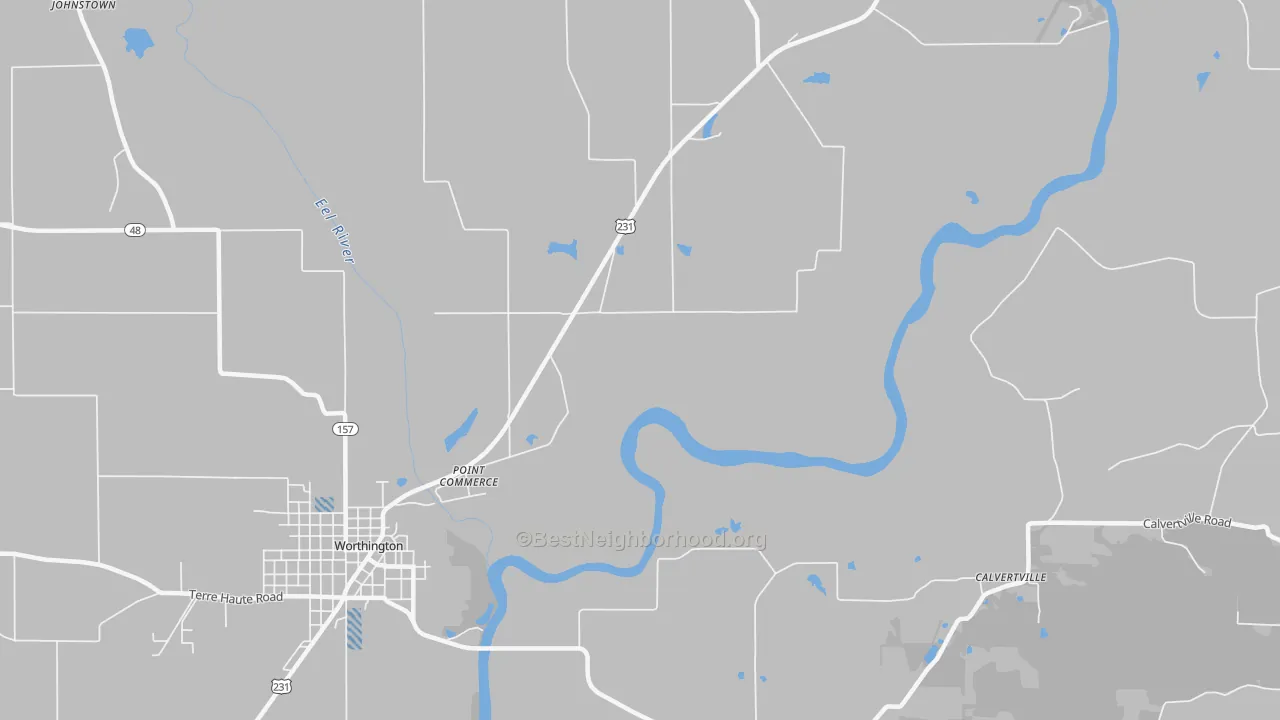 Transit Grade map of Point Commerce, IN