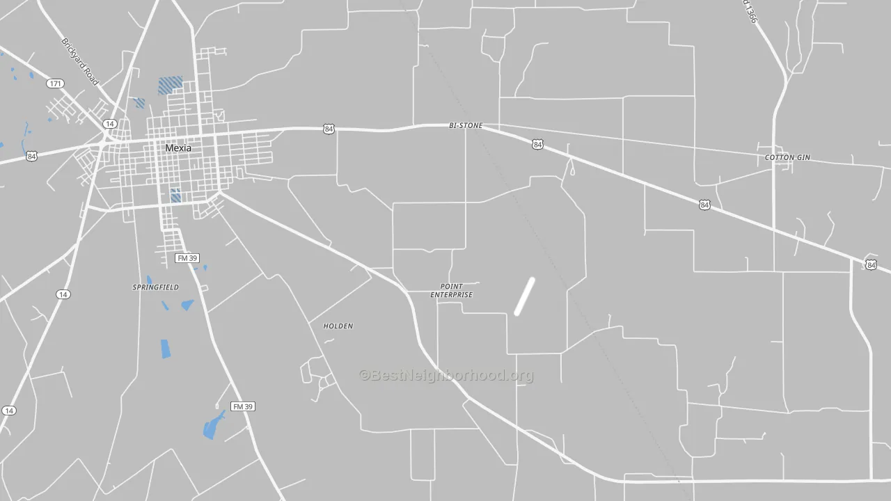 Transit Grade map of Point Enterprise, TX