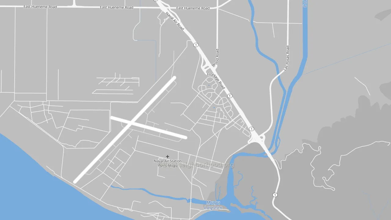 Transit Grade map of Point Mugu Nawc, CA