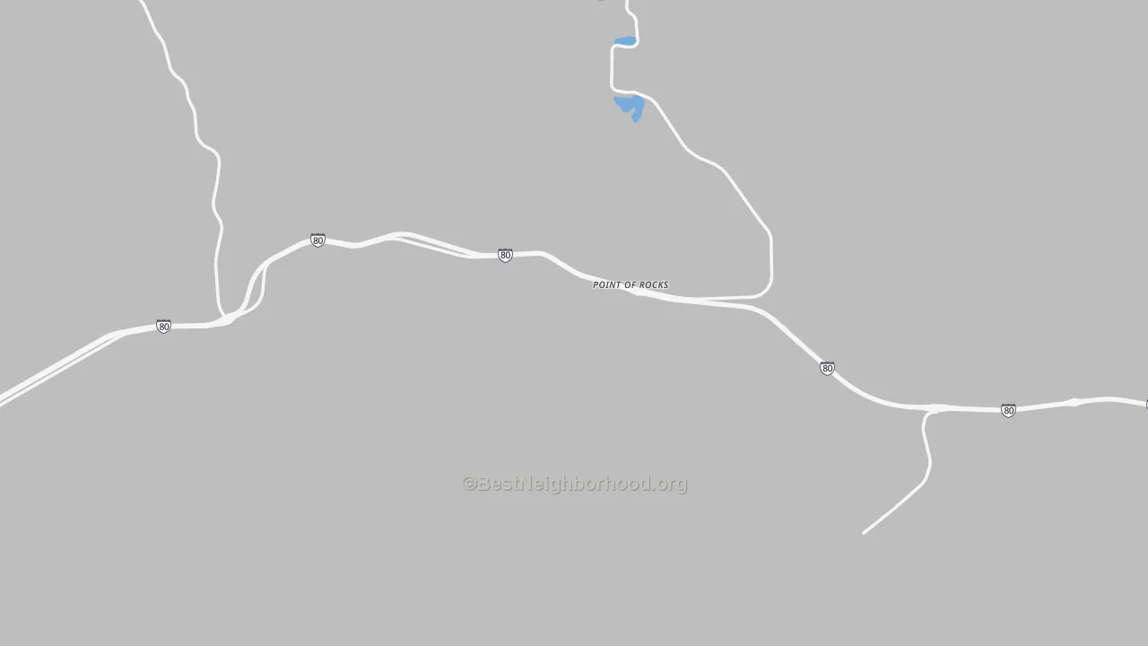 Transit Grade map of Point Of Rocks, WY