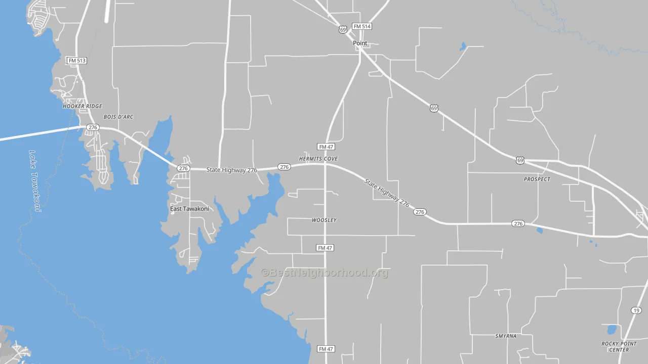 Transit Grade map of Point, TX