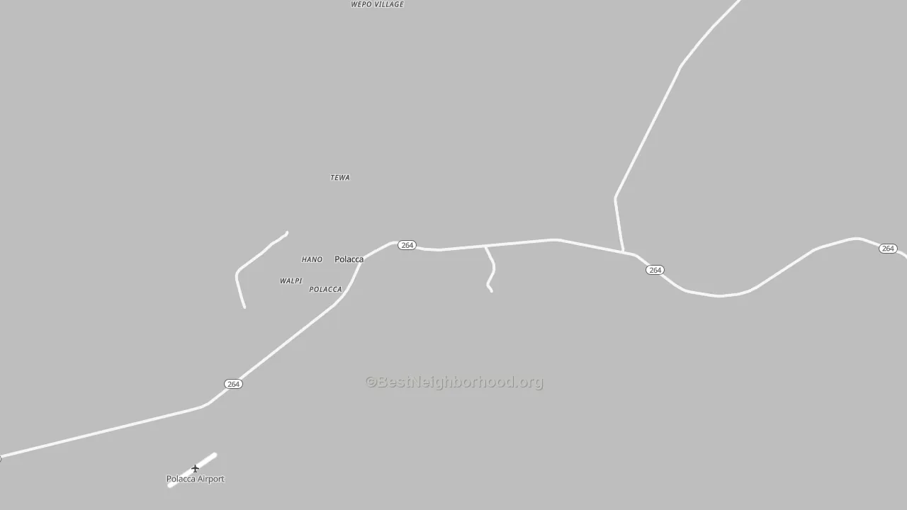 Transit Grade map of Polacca, AZ
