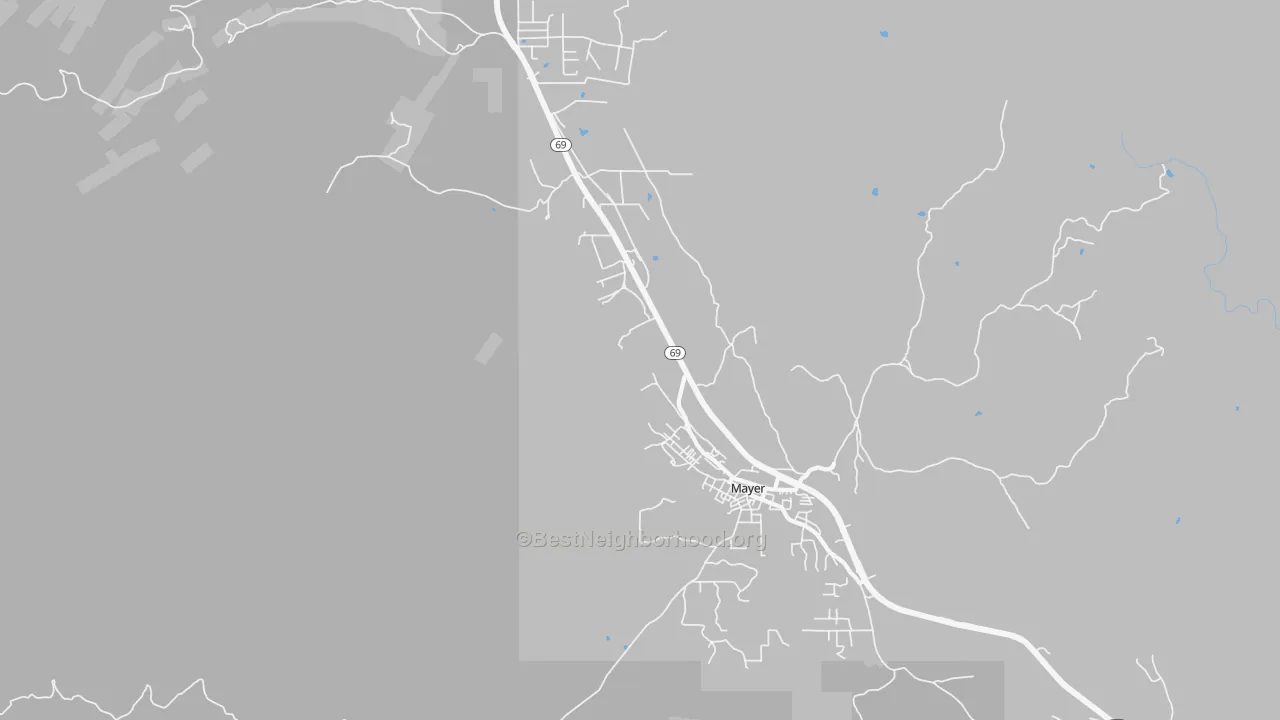 Transit Grade map of Poland Junction, AZ