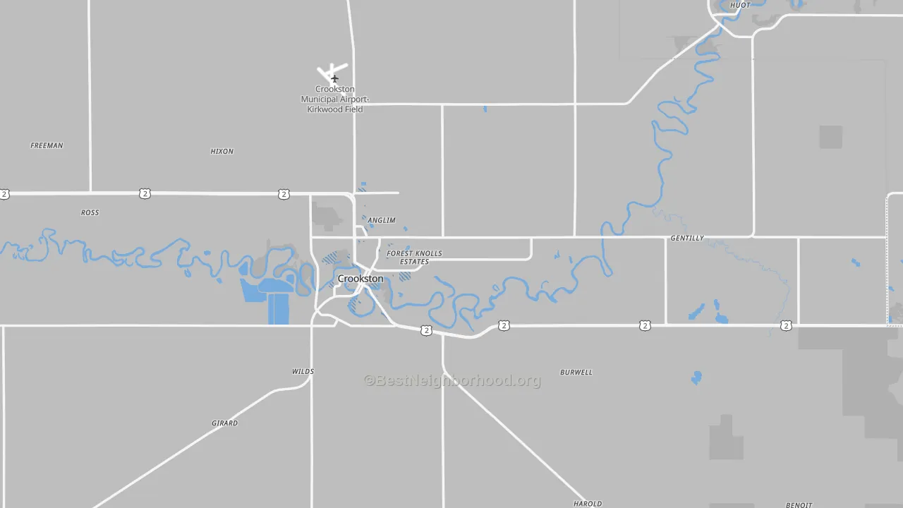Transit Grade map of Polk County, MN