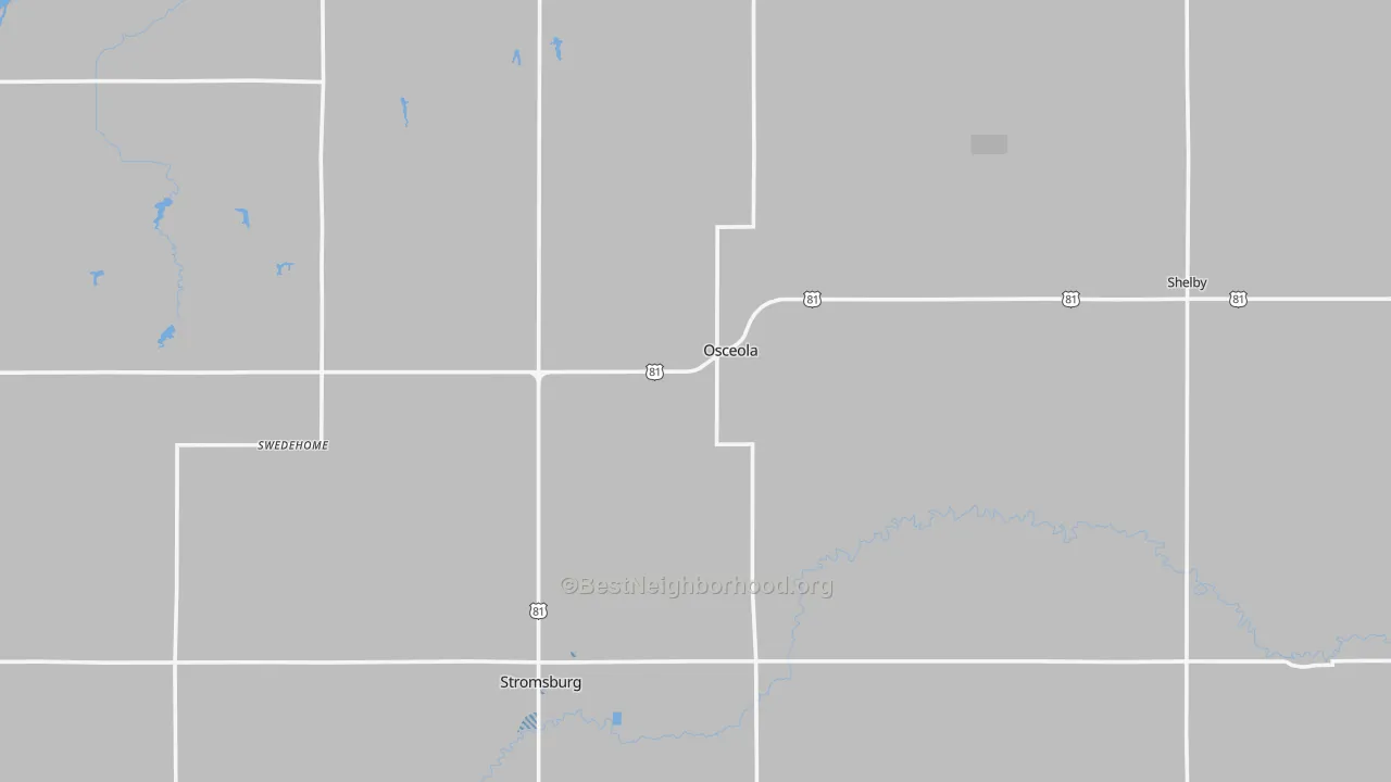Transit Grade map of Polk County, NE