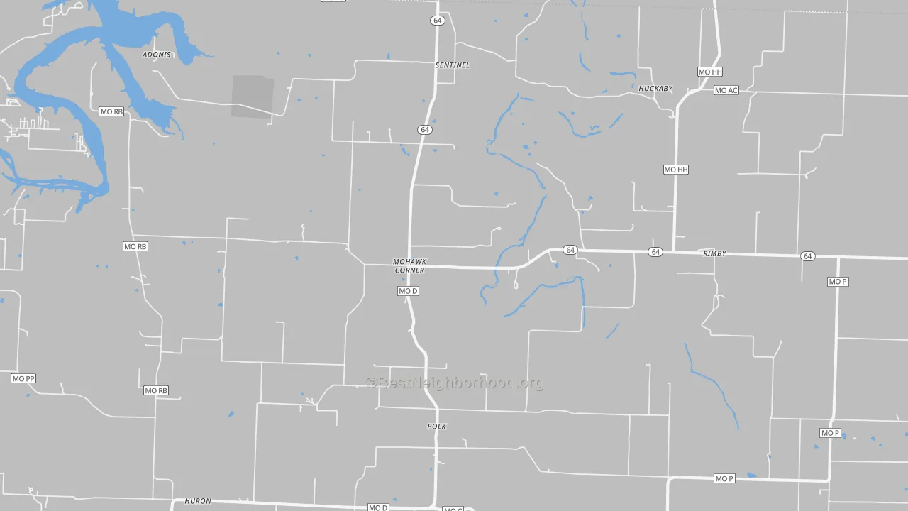 Transit Grade map of Polk, MO