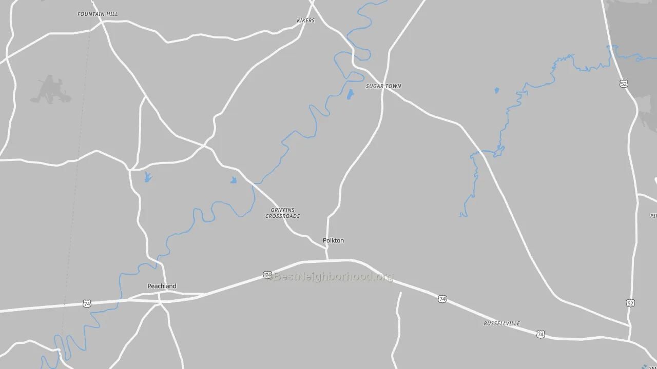 Transit Grade map of Polkton, NC