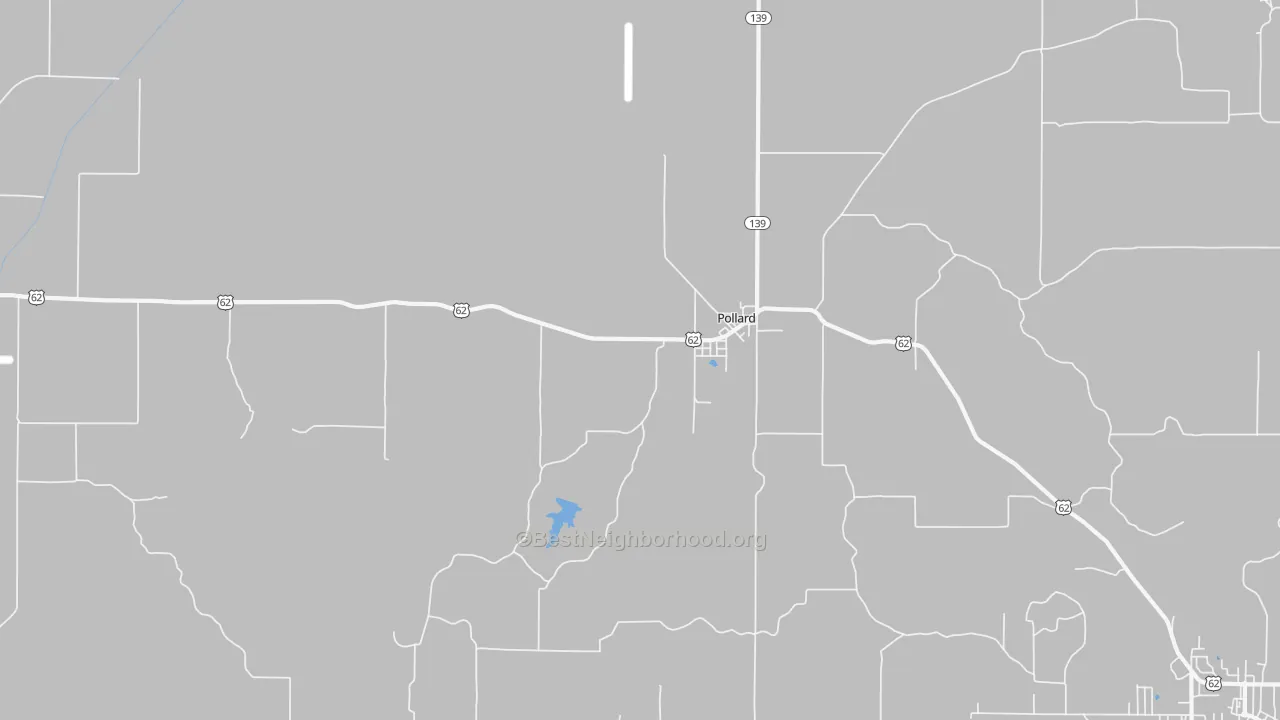Transit Grade map of Pollard, AR