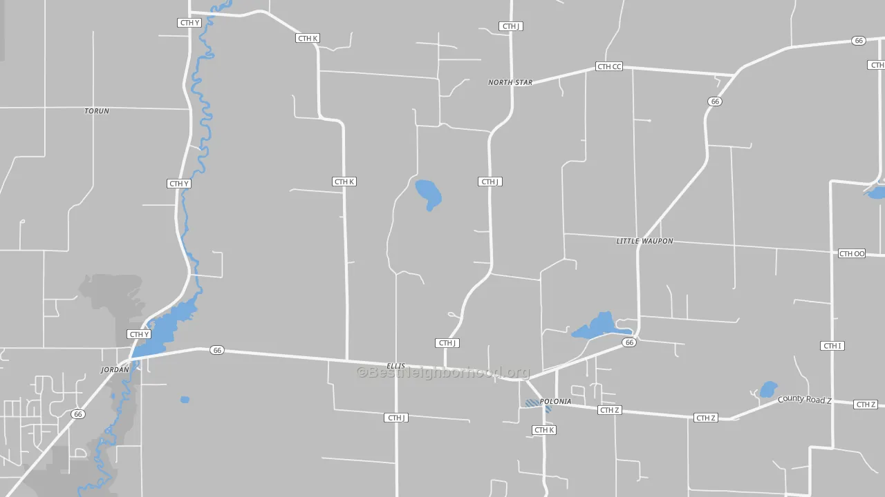 Transit Grade map of Polonia, WI