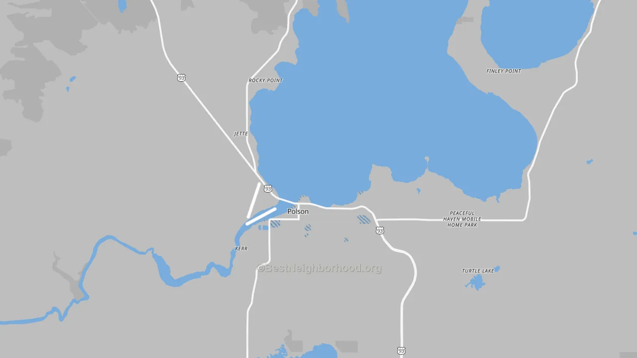 Transit Grade map of Polson, MT