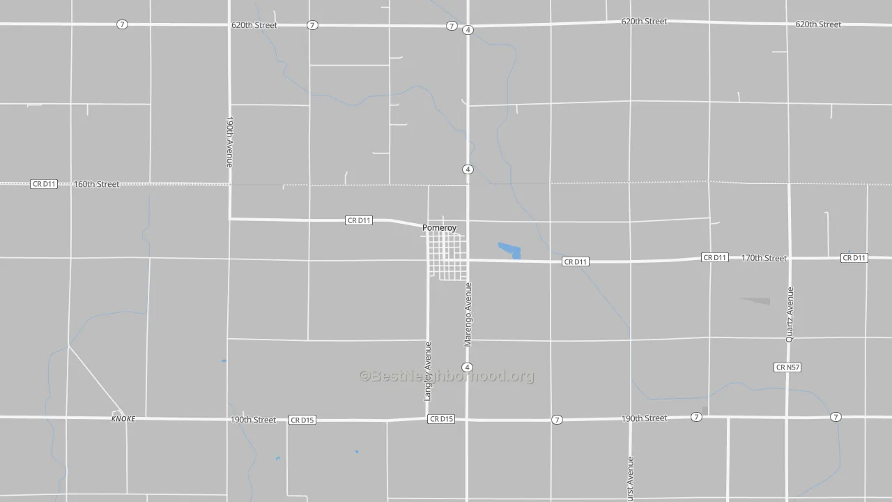 Transit Grade map of Pomeroy, IA