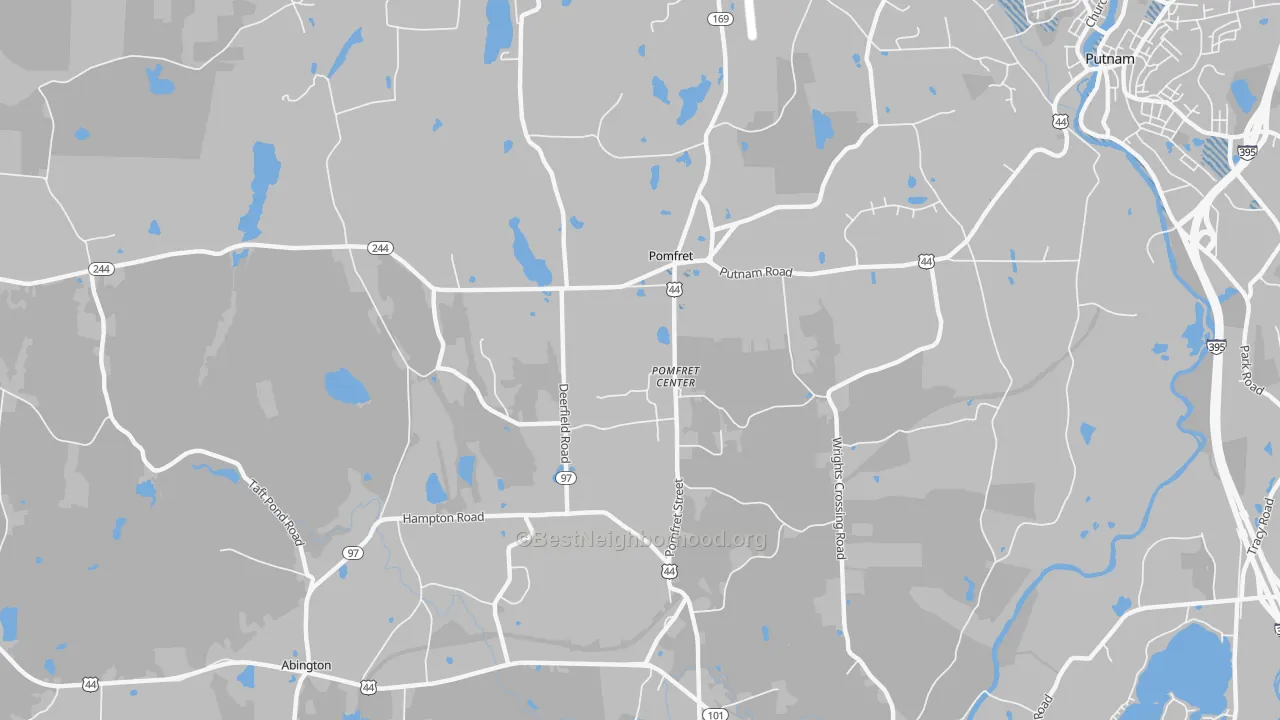 Transit Grade map of Pomfret, CT