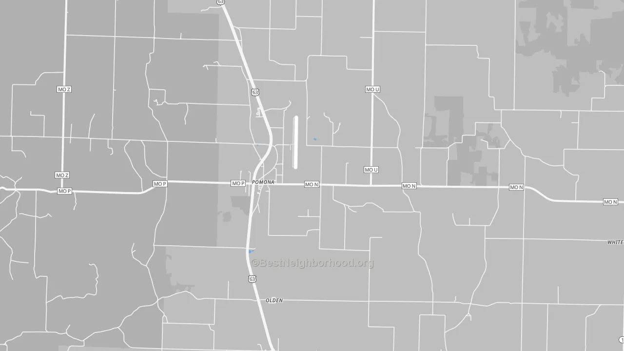 Transit Grade map of Pomona, MO
