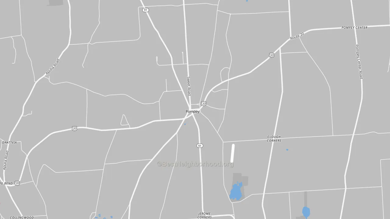 Transit Grade map of Pompey, NY