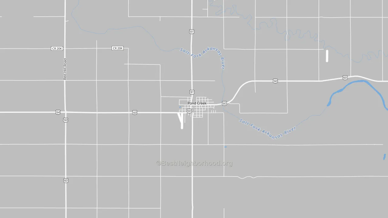 Transit Grade map of Pond Creek, OK