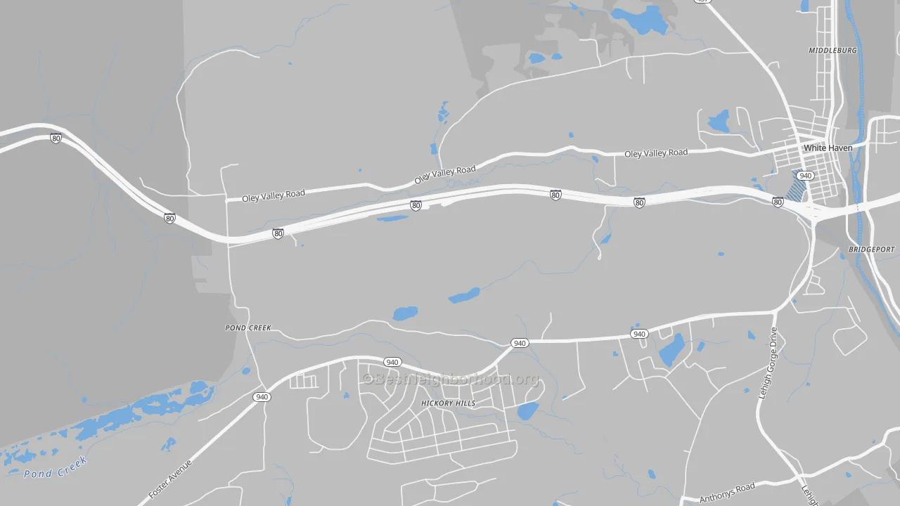 Transit Grade map of Pond Creek, PA