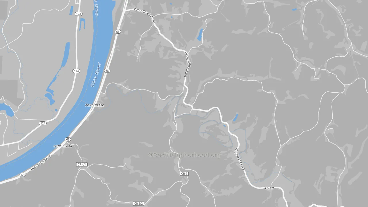Transit Grade map of Pond Creek, WV