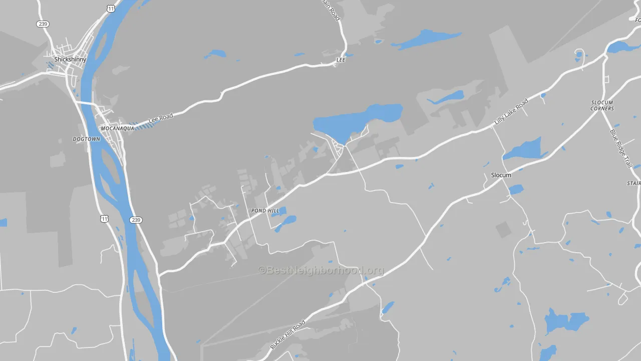 Transit Grade map of Pond Hill, PA