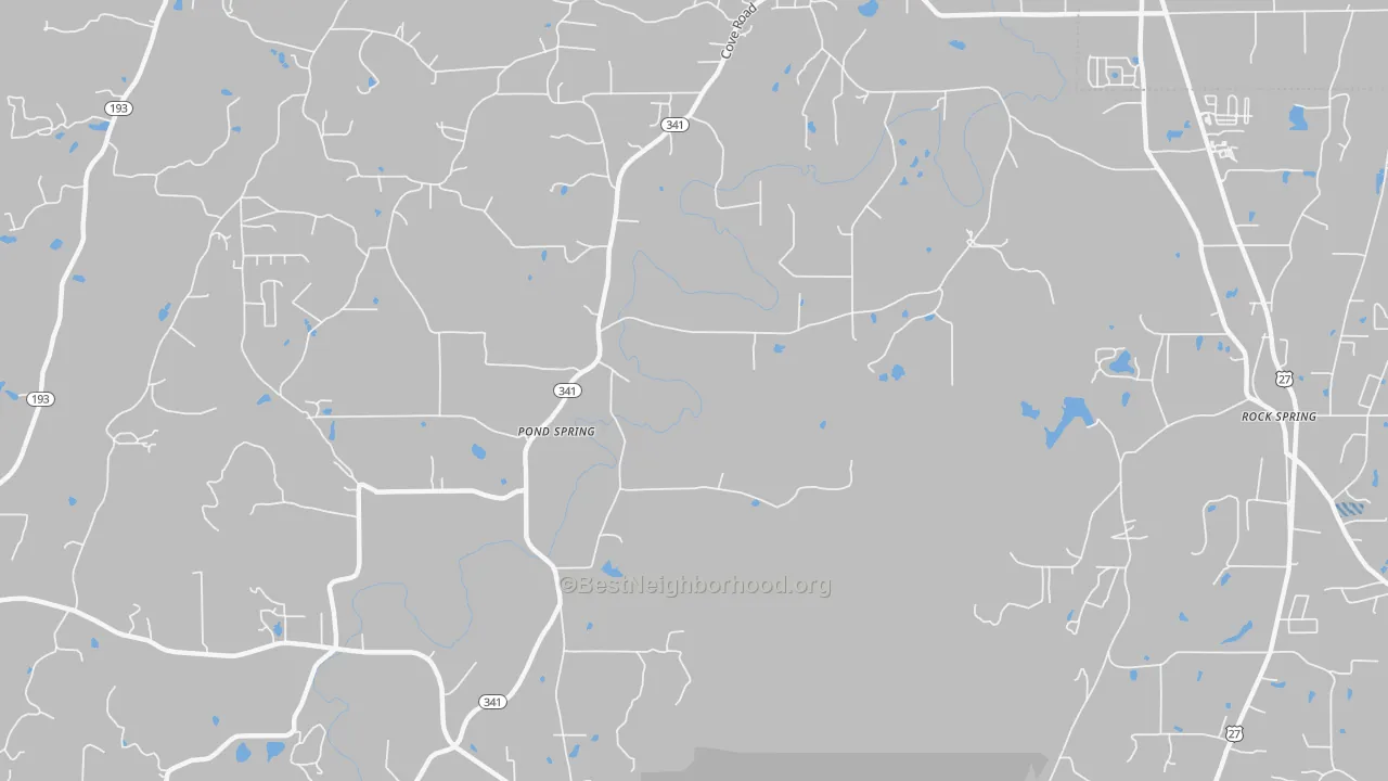 Transit Grade map of Pond Spring, GA
