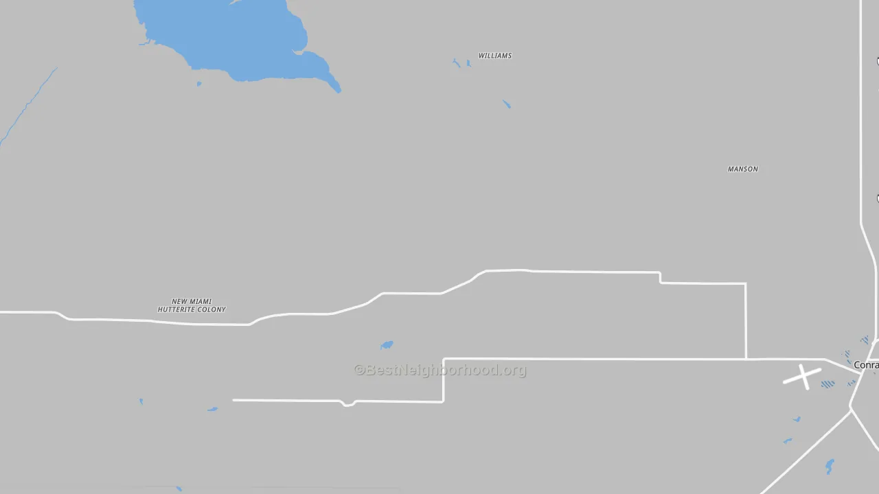 Transit Grade map of Pondera County, MT