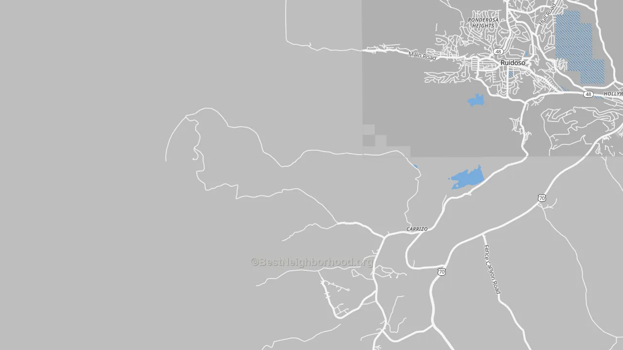 Transit Grade map of Ponderosa Heights, NM