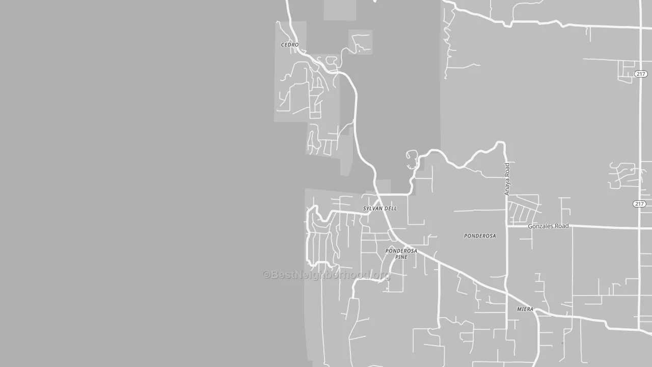 Transit Grade map of Ponderosa Pine, NM