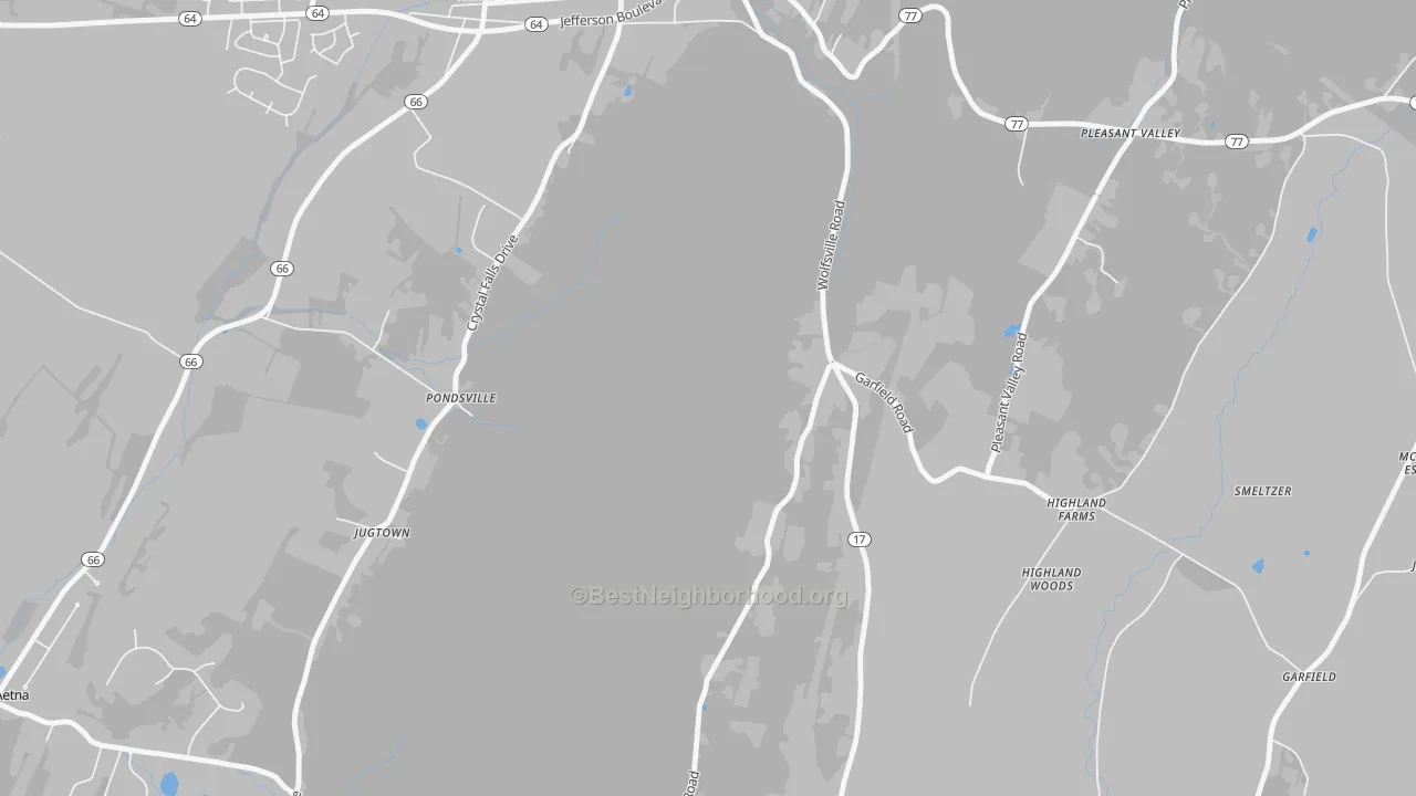 Transit Grade map of Pondsville, MD