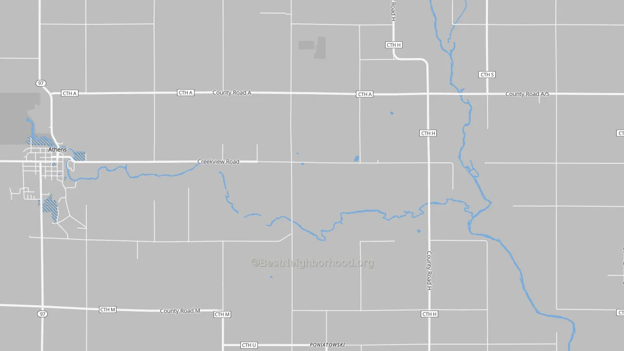 Transit Grade map of Poniatowski, WI