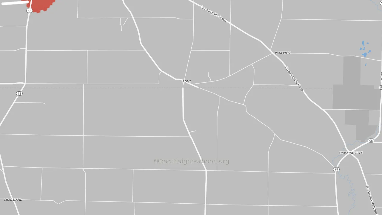 Transit Grade map of Pont, PA