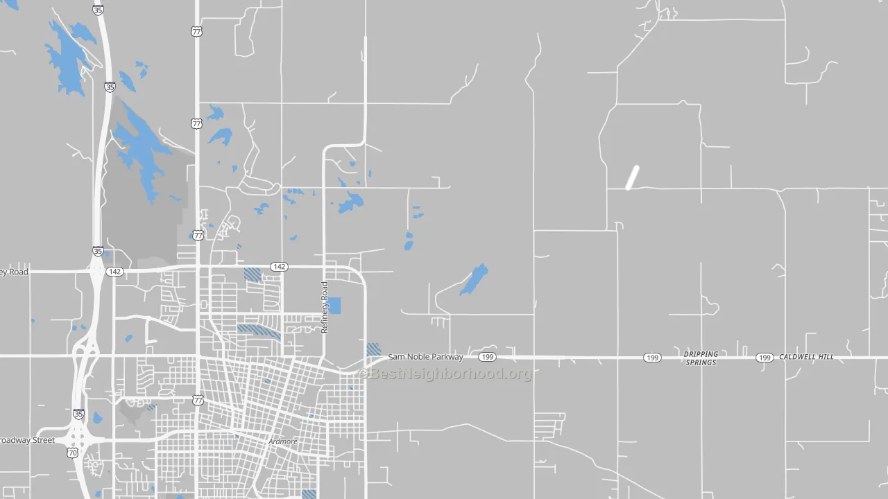 Transit Grade map of Pooleville, OK