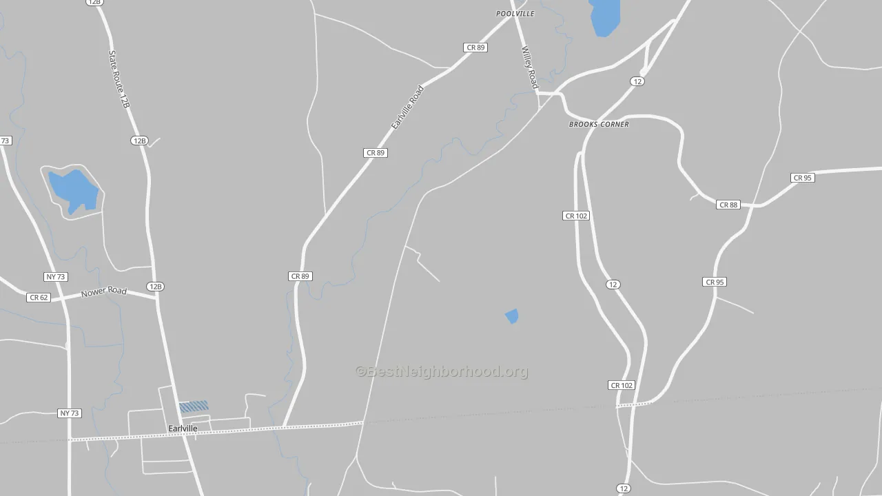 Transit Grade map of Poolville, NY