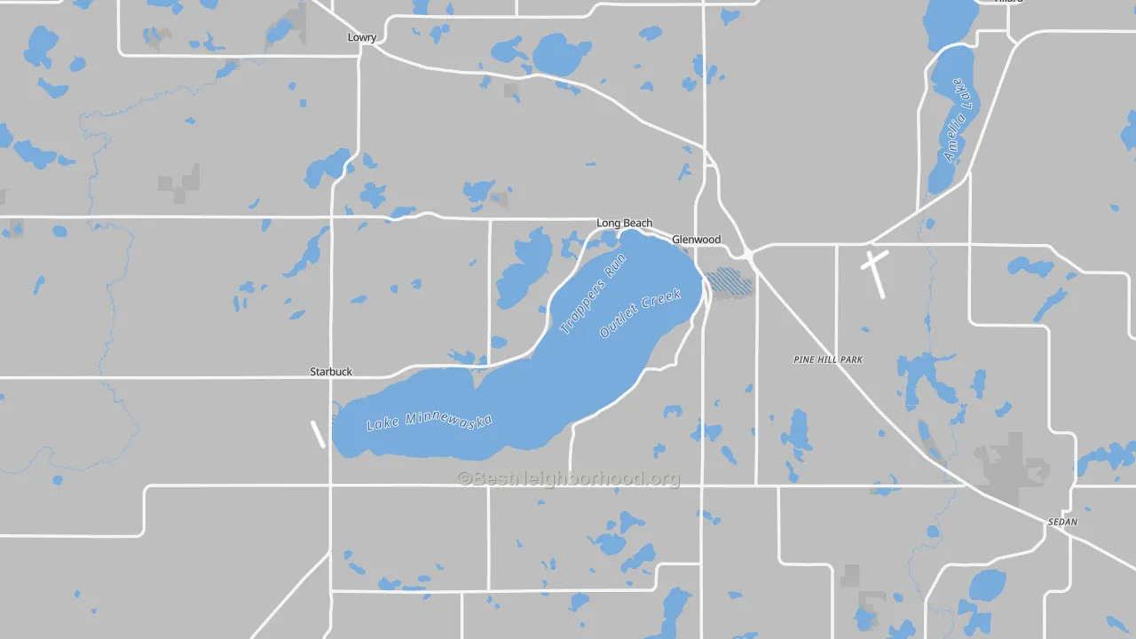 Transit Grade map of Pope County, MN