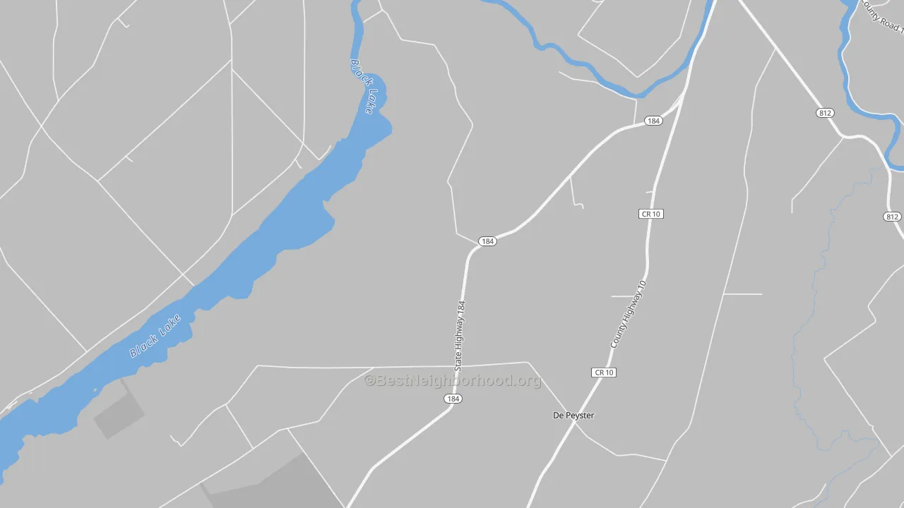 Transit Grade map of Pope Mills, NY