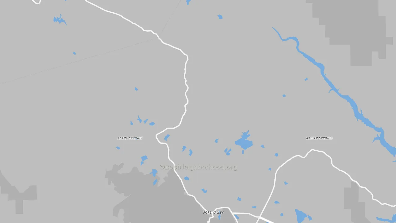 Transit Grade map of Pope Valley, CA