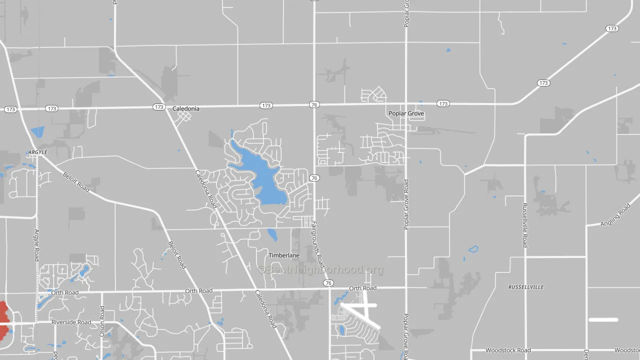 Transit Grade map of Poplar Grove, IL