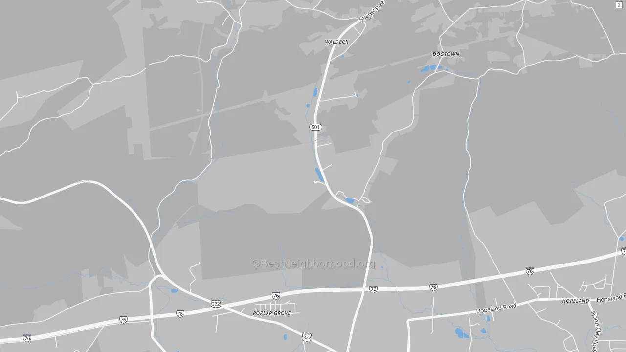 Transit Grade map of Poplar Grove, PA
