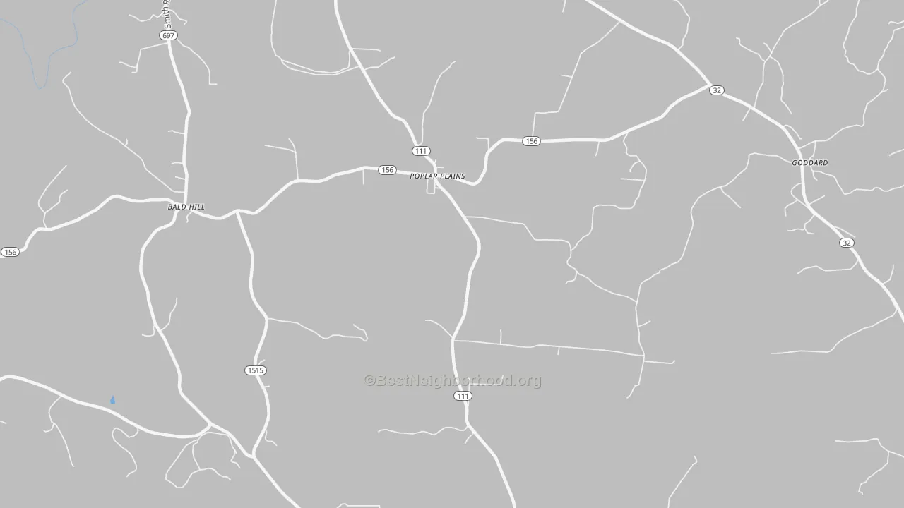 Transit Grade map of Poplar Plains, KY