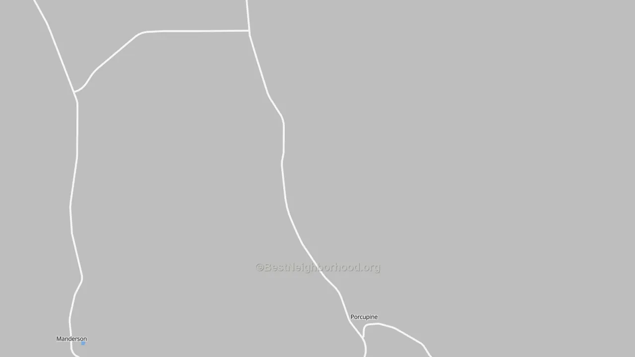 Transit Grade map of Porcupine, SD